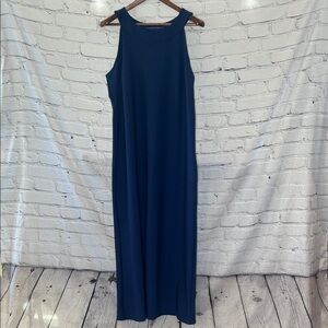 Katherine Way Sleeveless Navy Maxi Dress Size 2X Excellent Condition